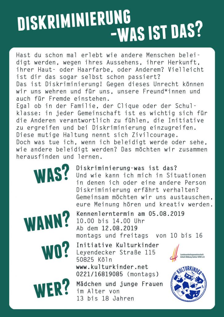 Flyer Diskriminierung neu